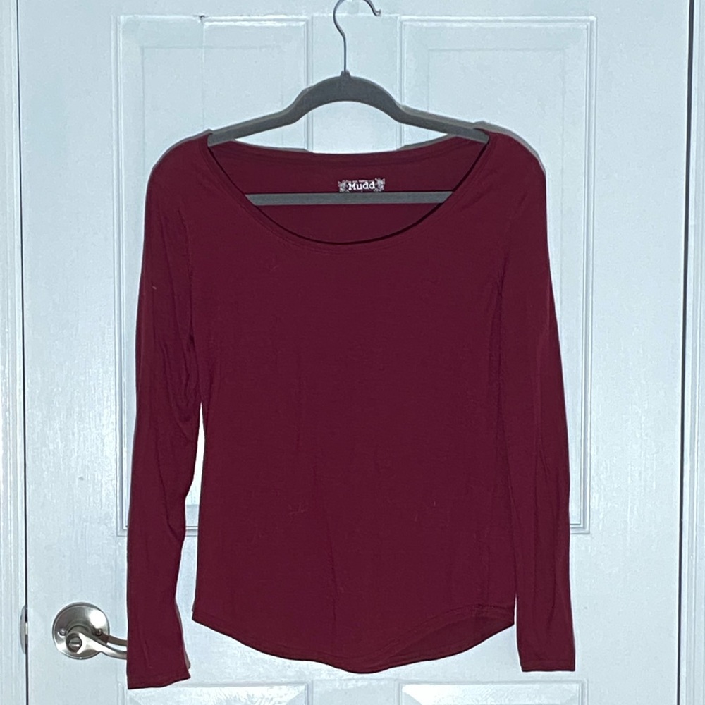 Mudd Maroon long sleeve shirt